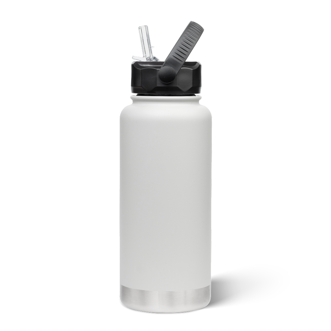 950mL Insulated Bottle w/ Straw Lid