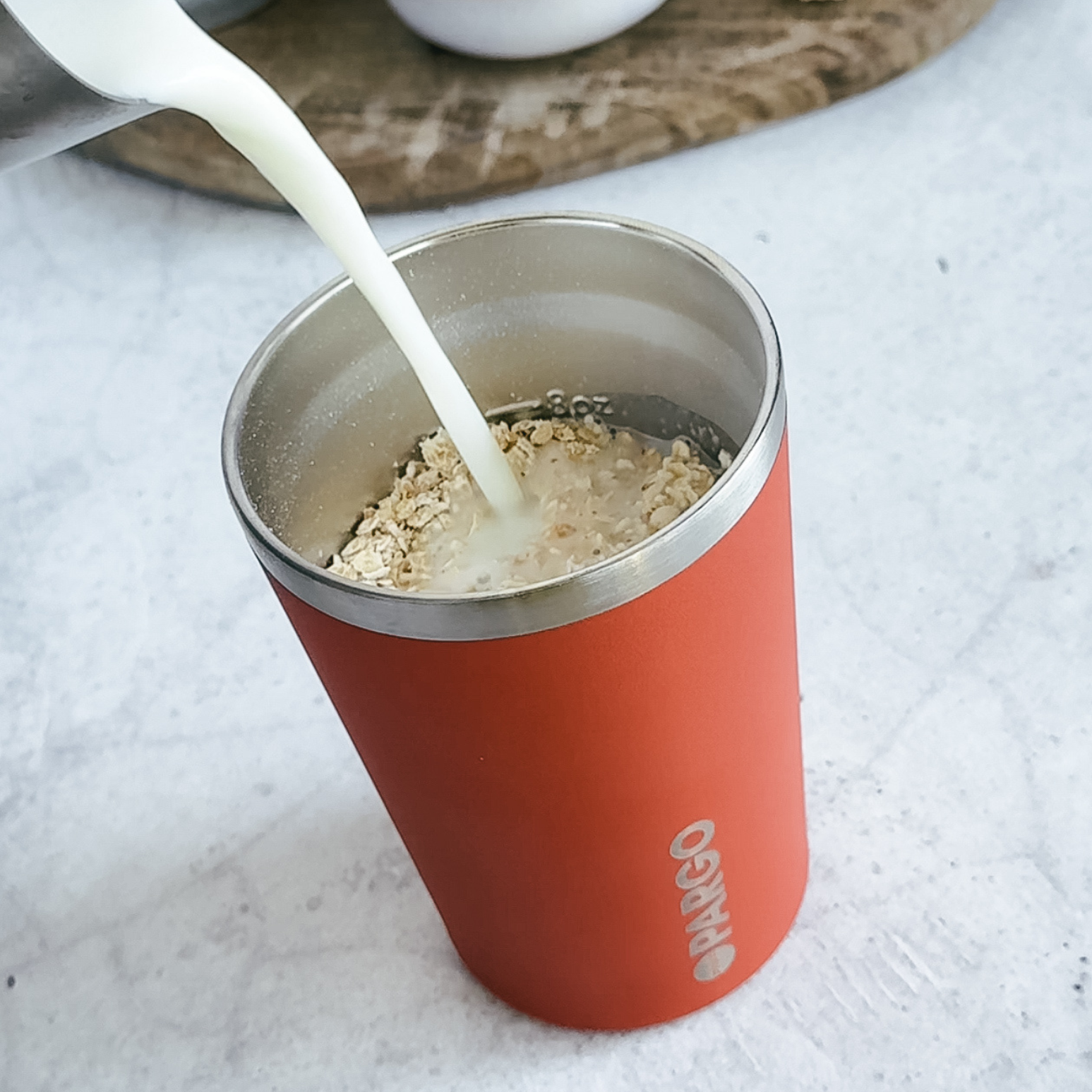Project PARGO Insulated Cup Keeps Oats Warm