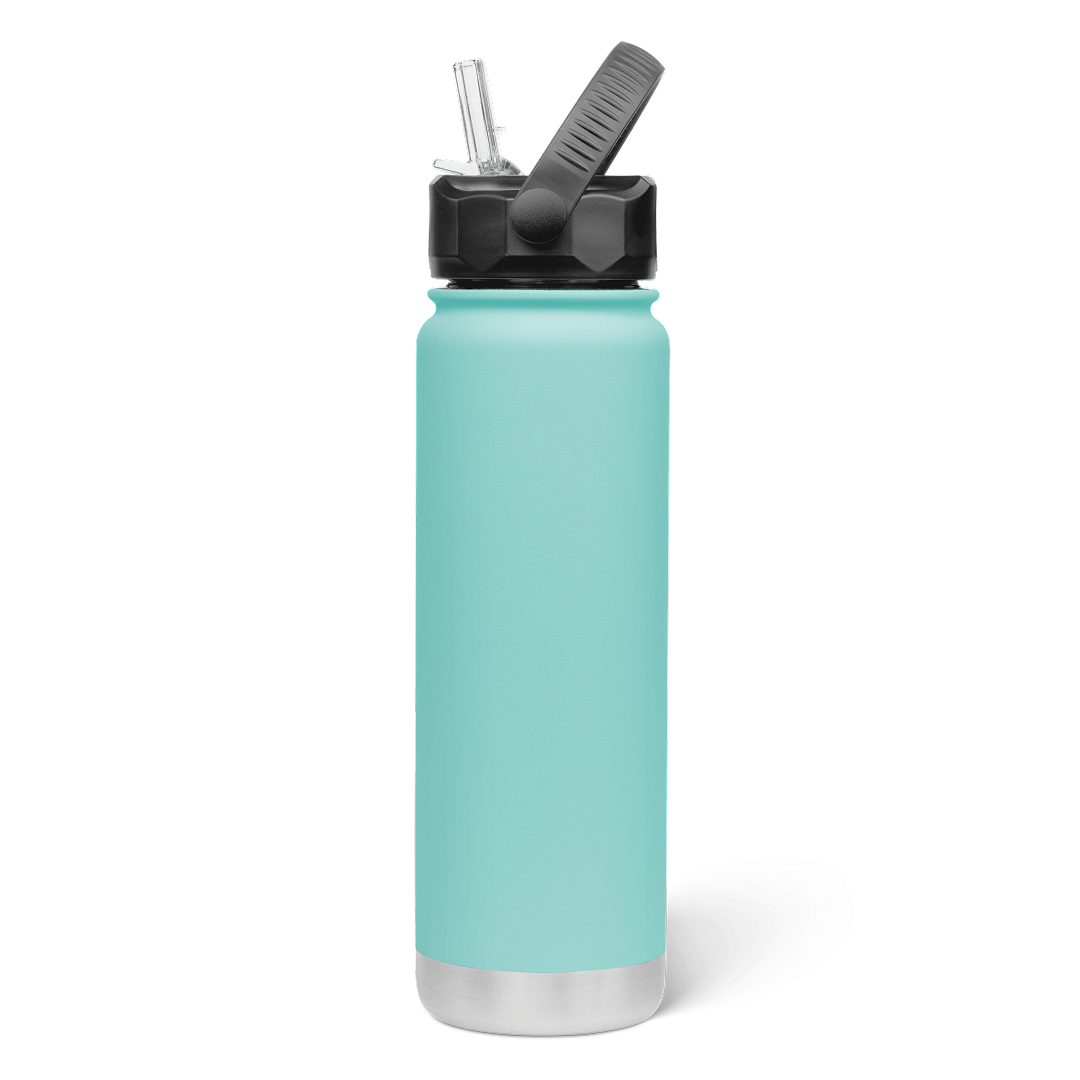 750mL Insulated Bottle w/ Straw Lid