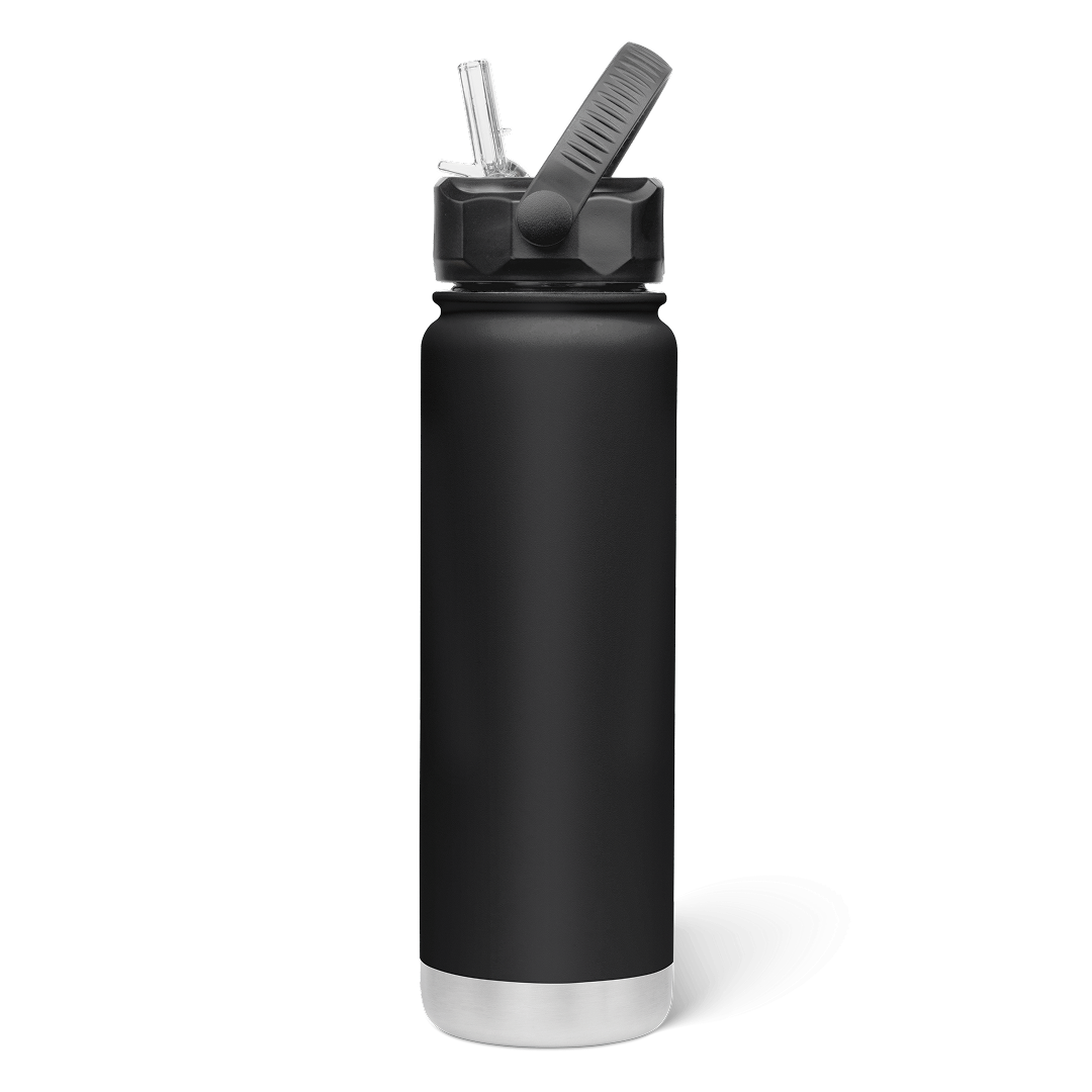 750mL Insulated Bottle w/ Straw Lid