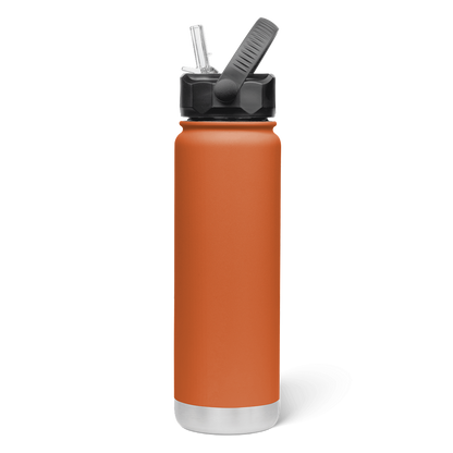 750mL Insulated Bottle w/ Straw Lid