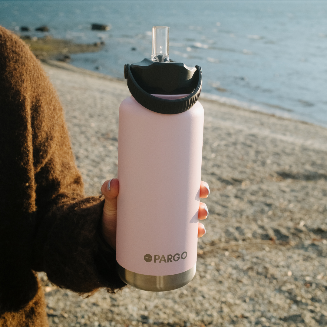 950mL Insulated Bottle w/ Straw Lid
