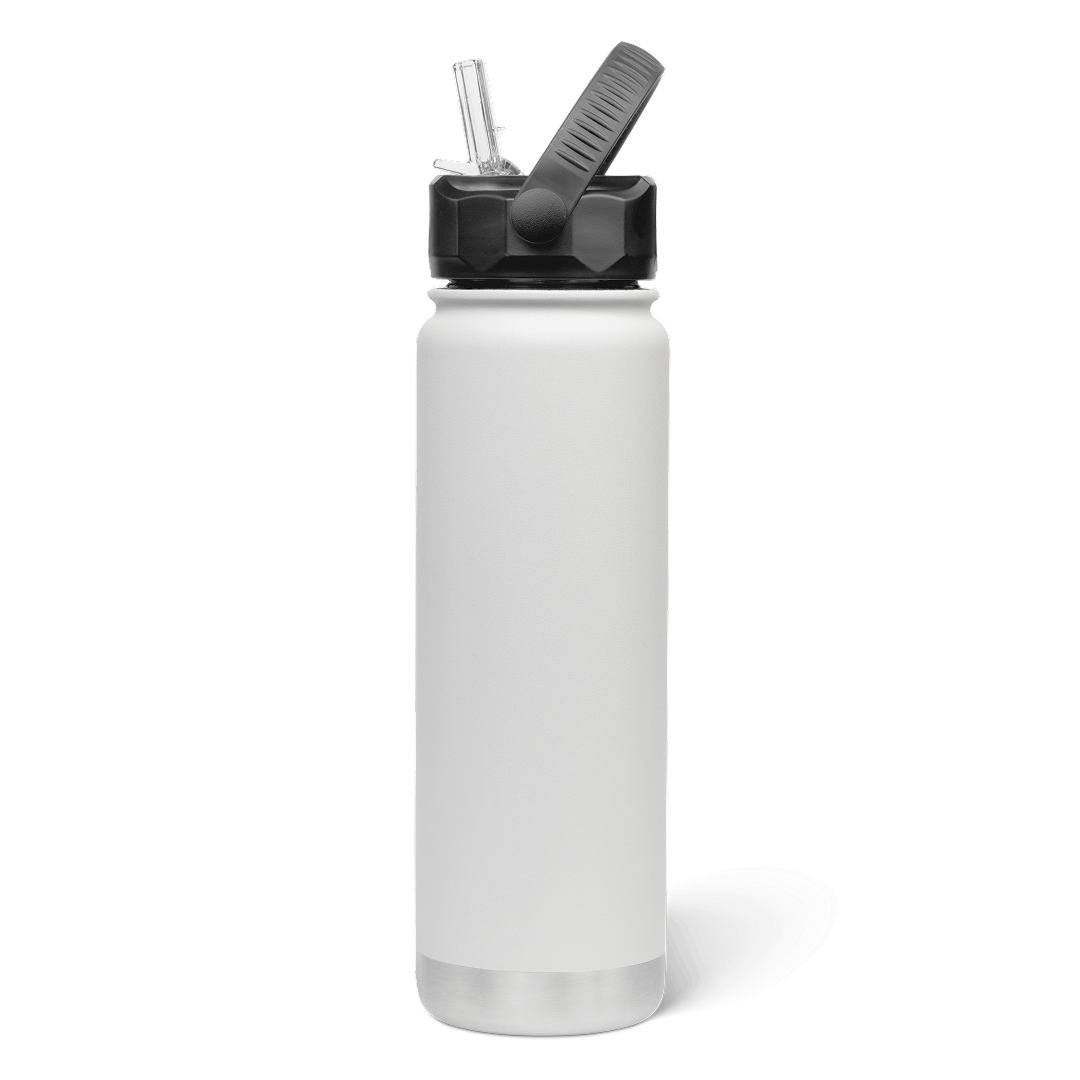 750mL Insulated Bottle w/ Straw Lid
