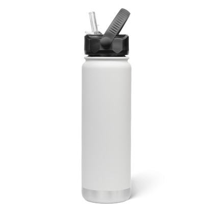 750mL Insulated Bottle w/ Straw Lid