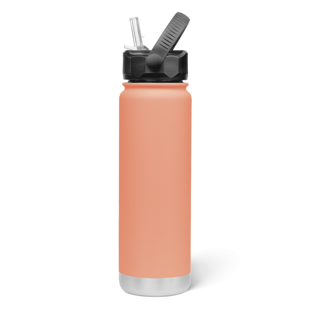 750mL Insulated Bottle w/ Straw Lid