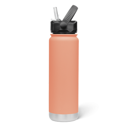 750mL Insulated Bottle w/ Straw Lid