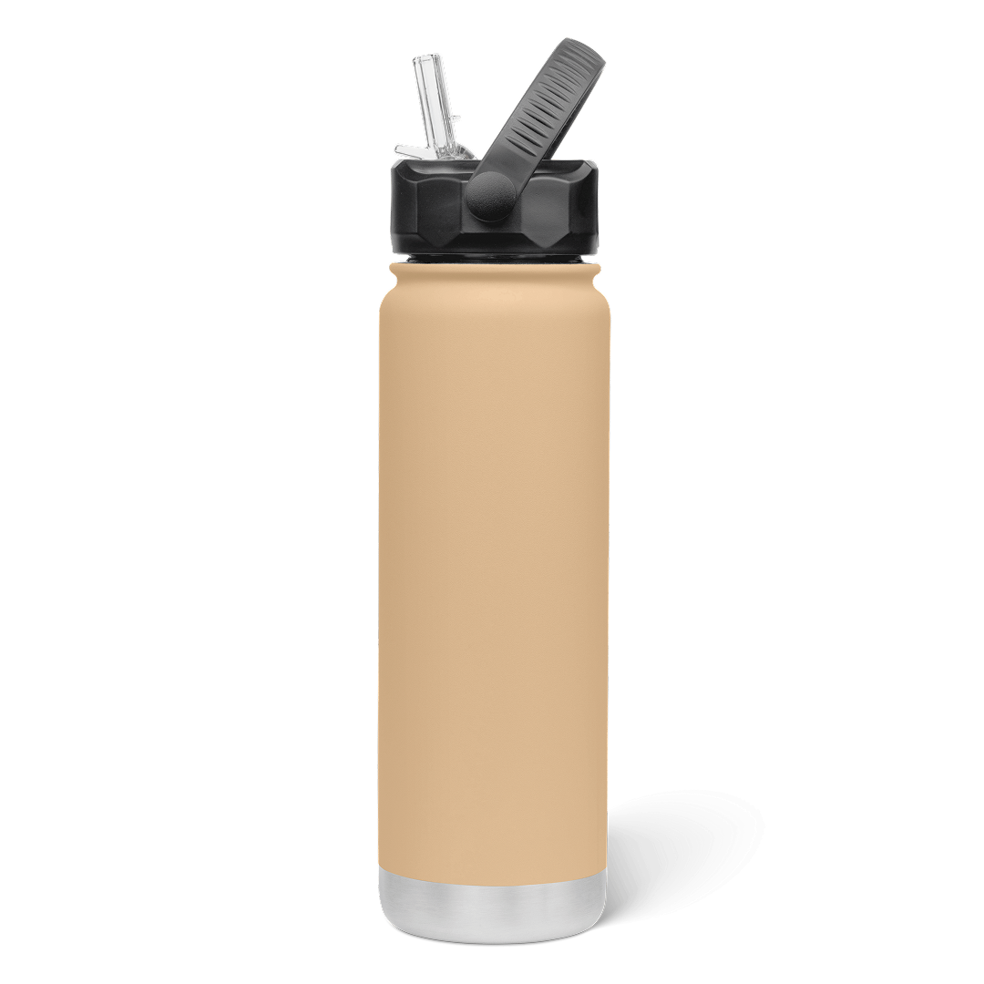 750mL Insulated Bottle w/ Straw Lid