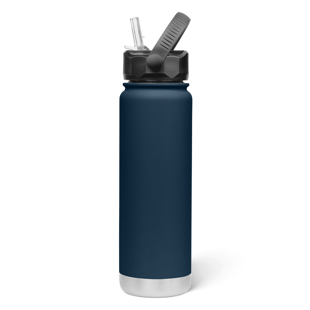 750mL Insulated Bottle w/ Straw Lid