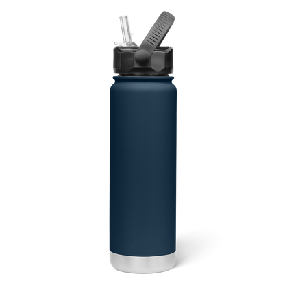 750mL Insulated Bottle w/ Straw Lid