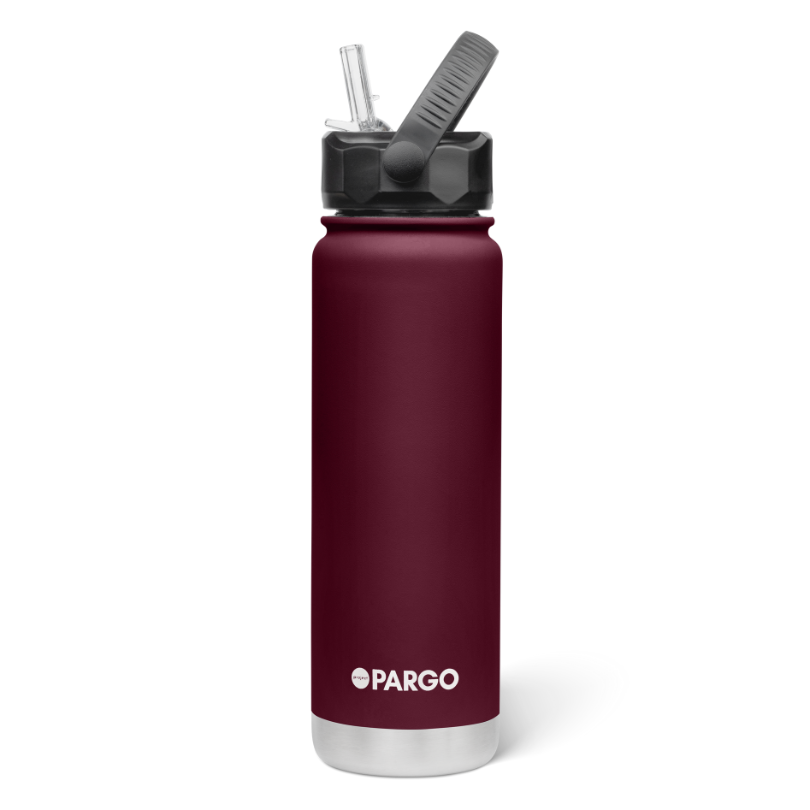 750mL Insulated Bottle w/ Straw Lid