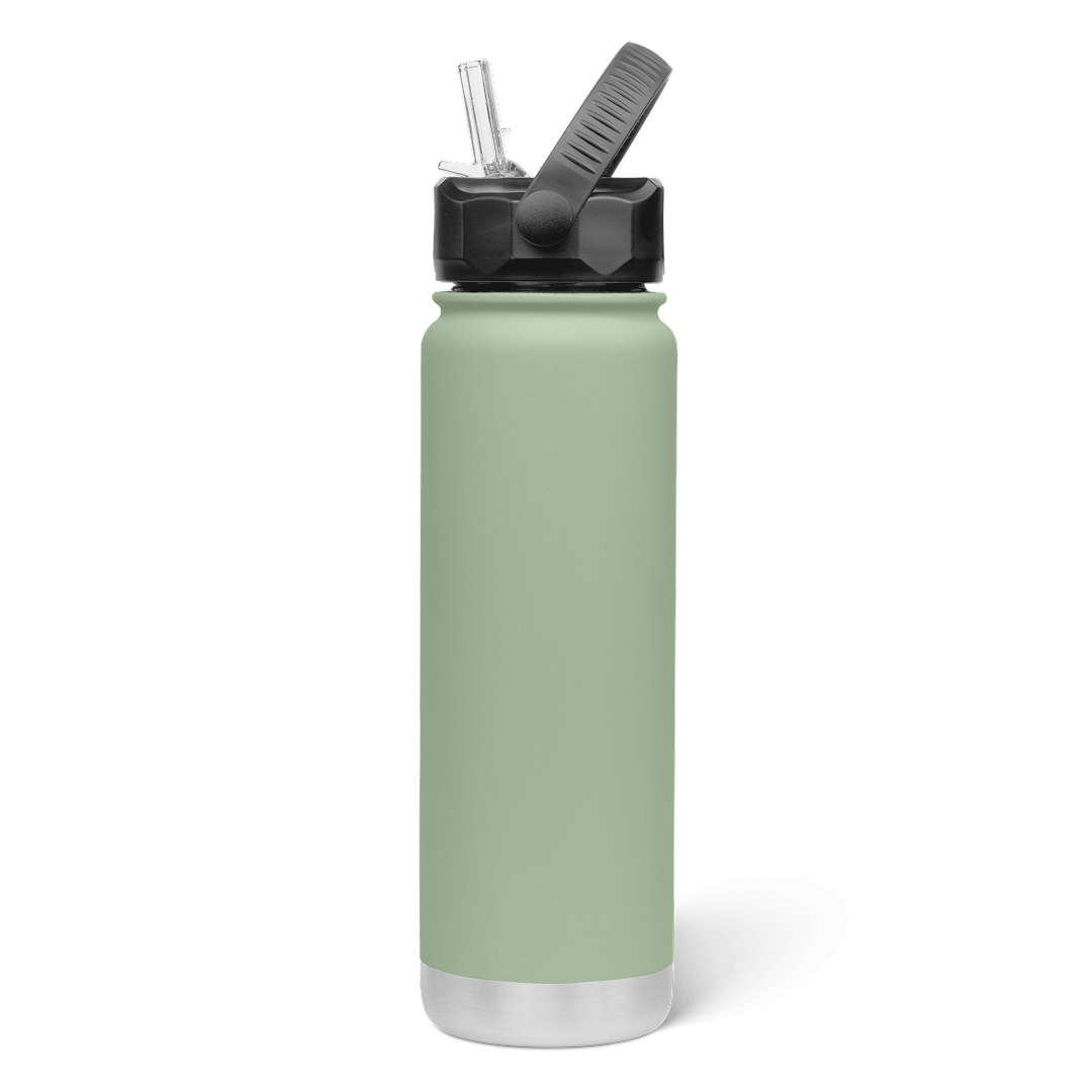 750mL Insulated Bottle w/ Straw Lid