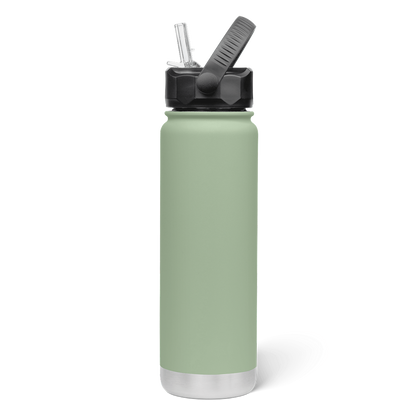 750mL Insulated Bottle w/ Straw Lid