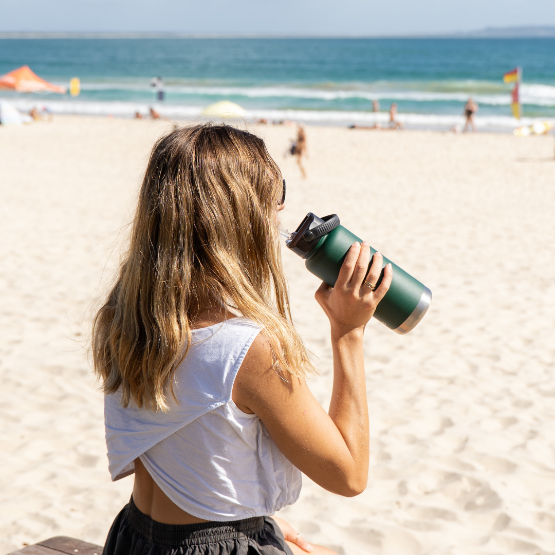 950mL Insulated Bottle w/ Duo Lid Bundle
