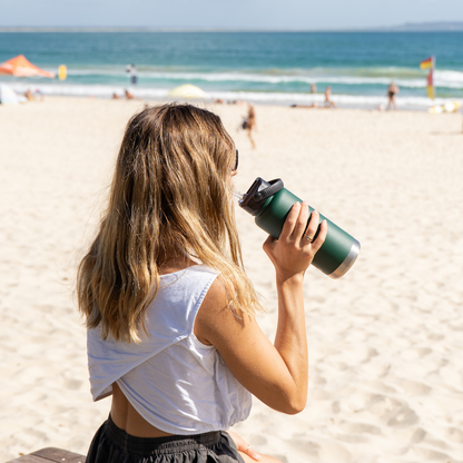 950mL Insulated Bottle w/ Duo Lid Bundle