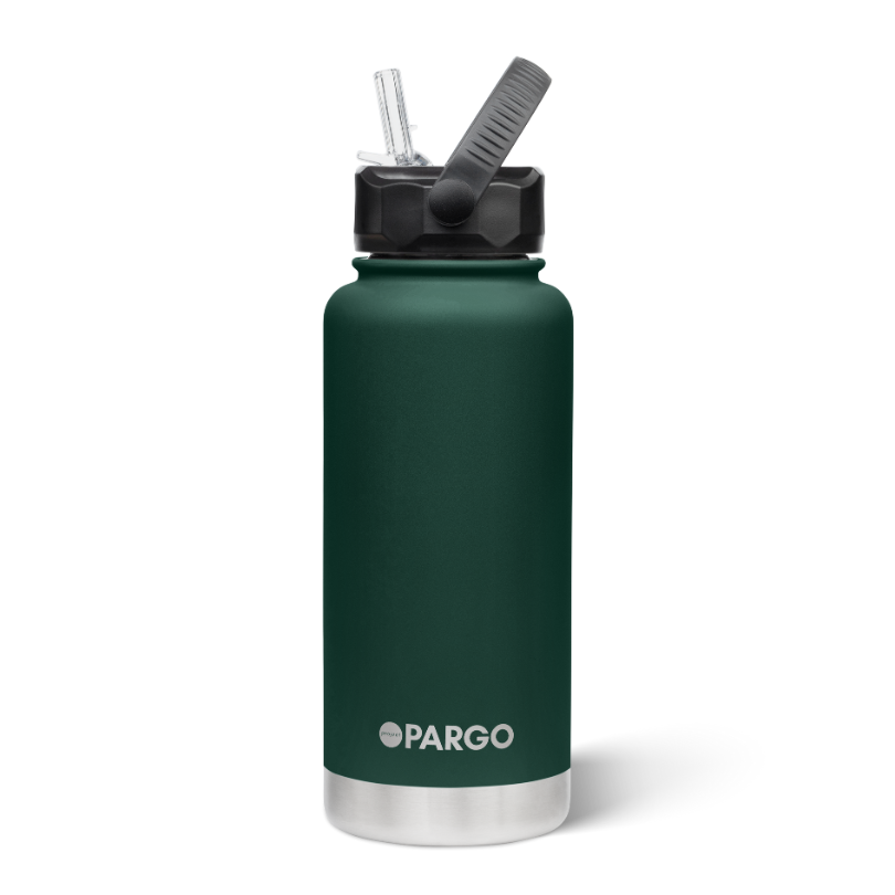 950mL Insulated Bottle w/ Straw Lid