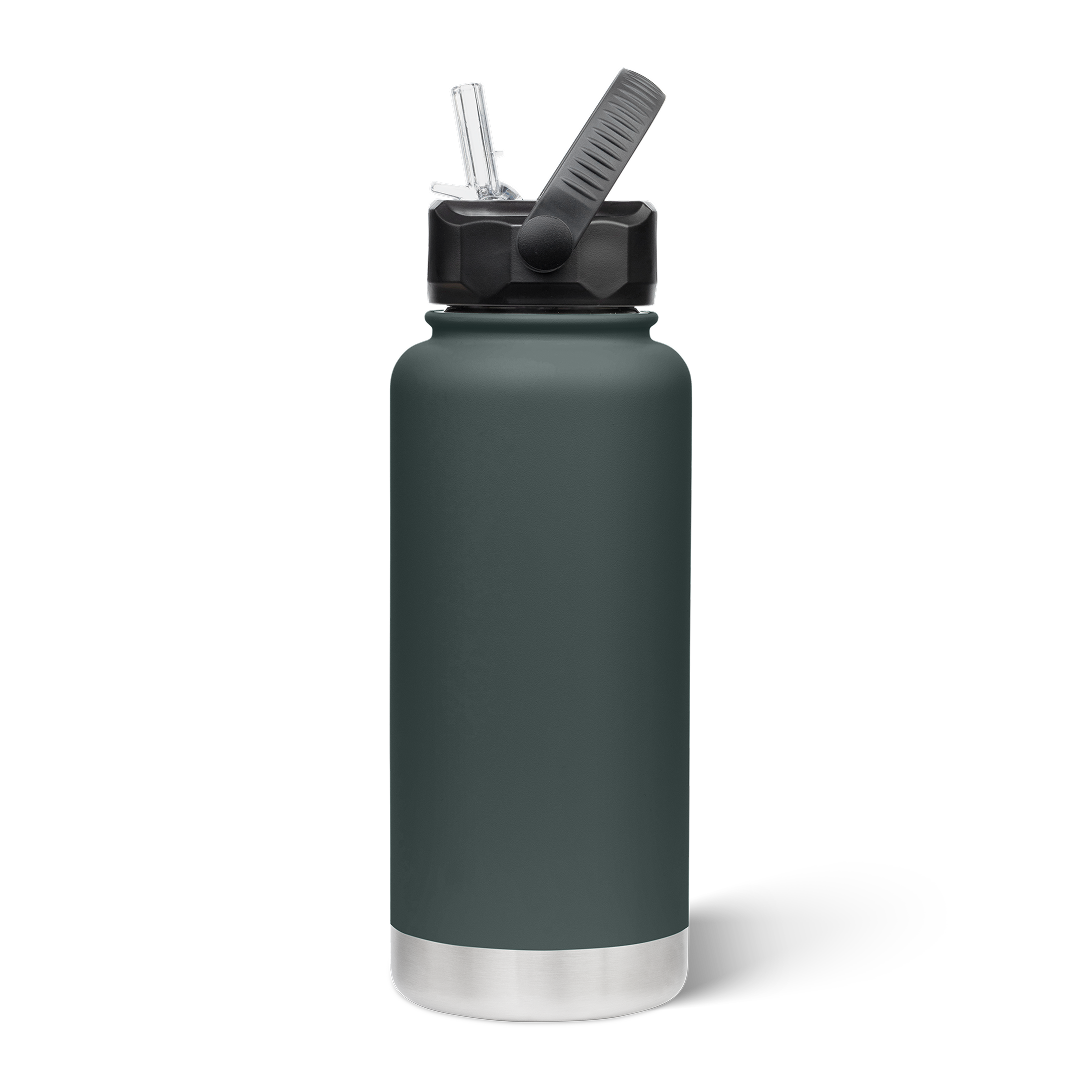 950mL Insulated Bottle w/ Straw Lid