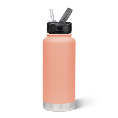 950mL Insulated Bottle w/ Straw Lid