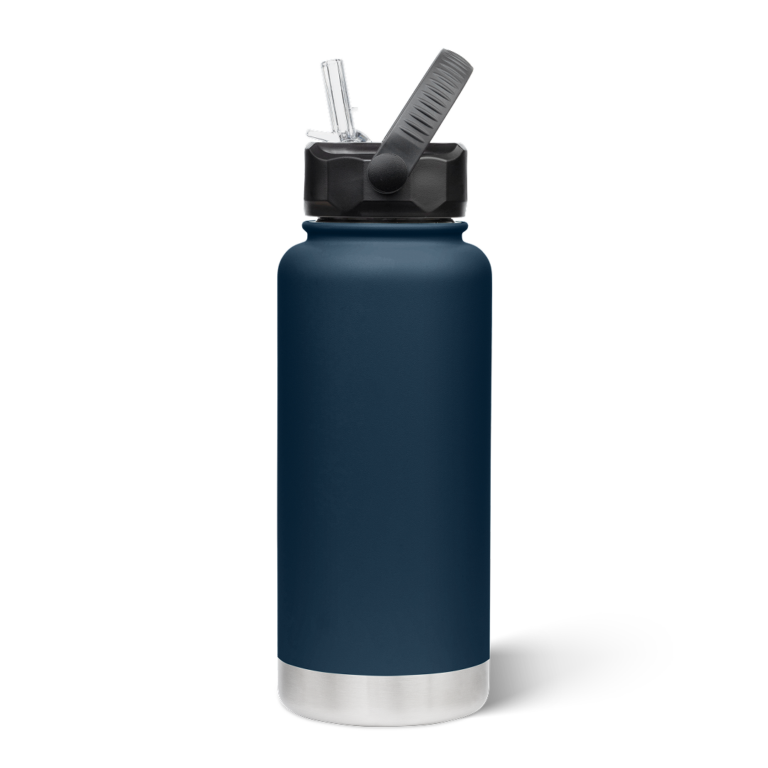 950mL Insulated Bottle w/ Straw Lid