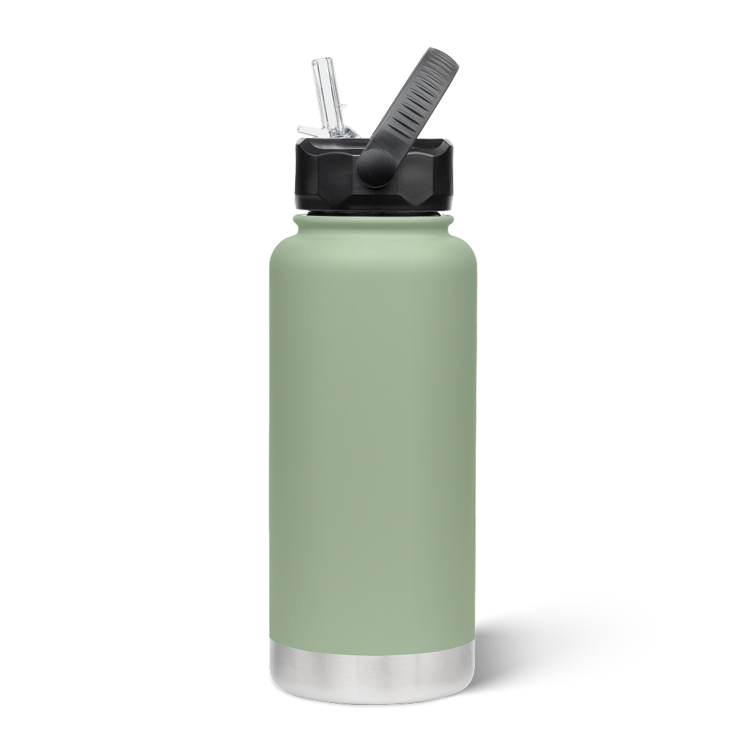 950mL Insulated Bottle w/ Straw Lid