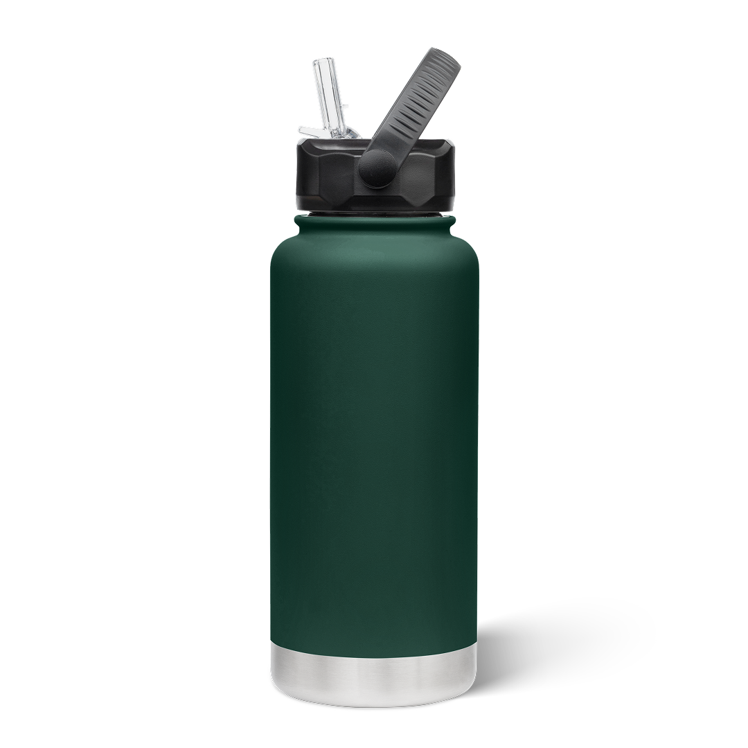 950mL Insulated Bottle w/ Straw Lid