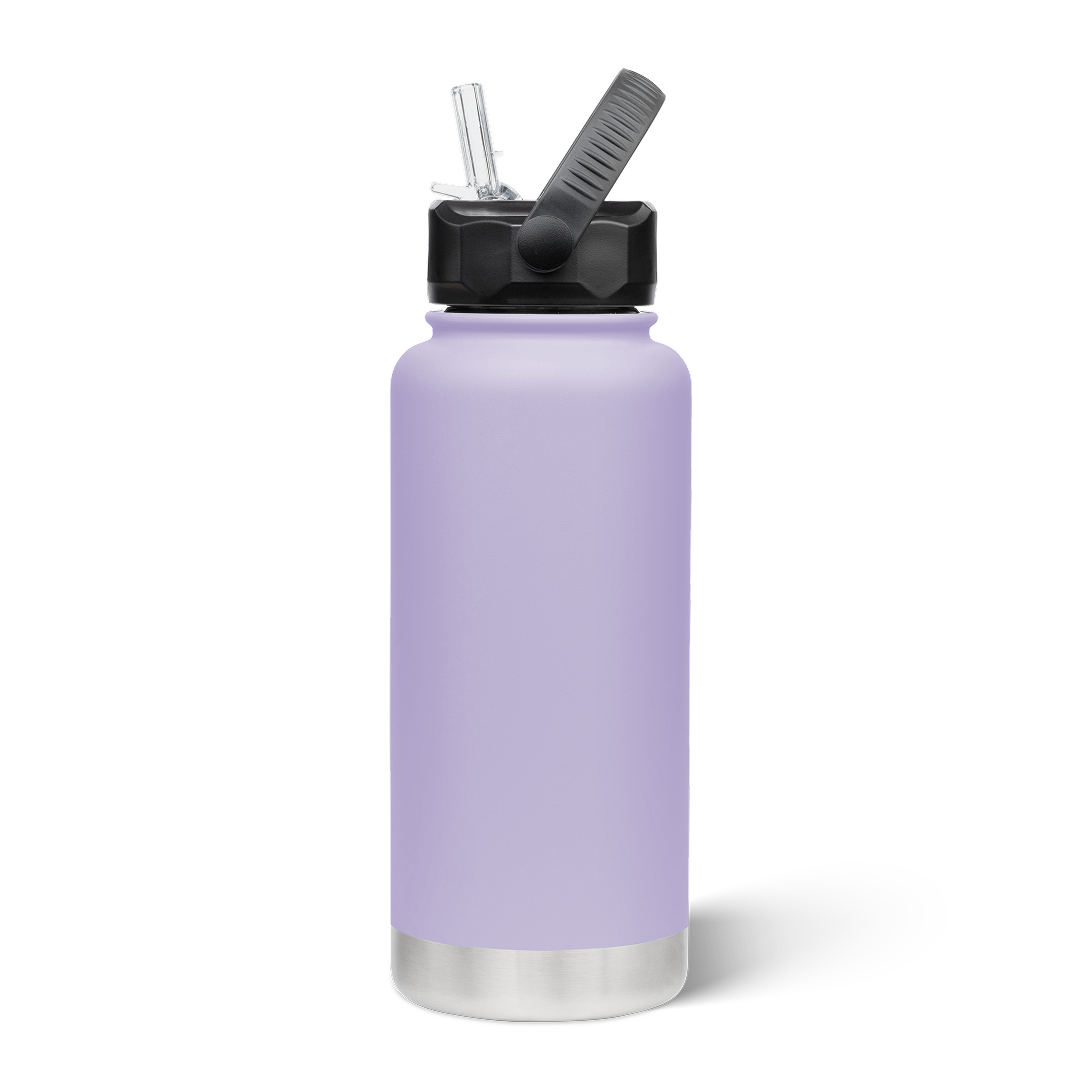 950mL Insulated Bottle w/ Straw Lid