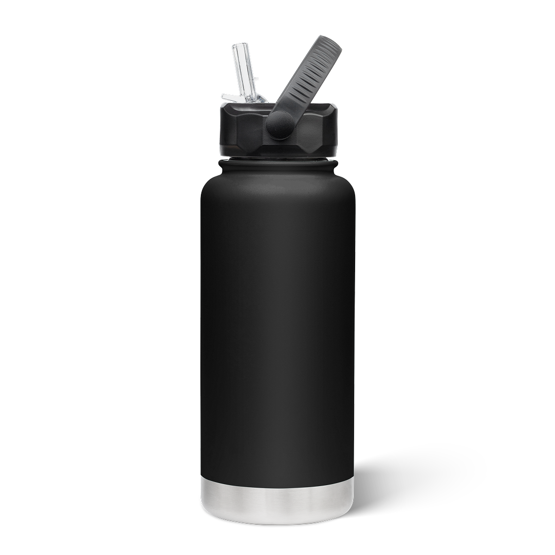 950mL Insulated Bottle w/ Straw Lid