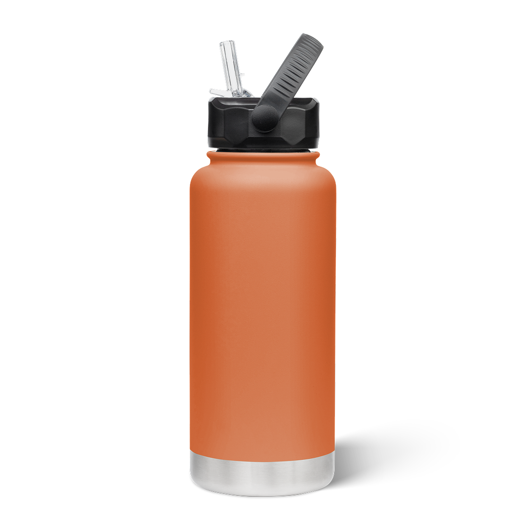 950mL Insulated Bottle w/ Straw Lid