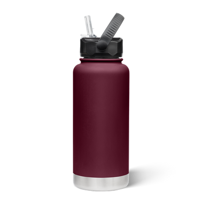 950mL Insulated Bottle w/ Straw Lid