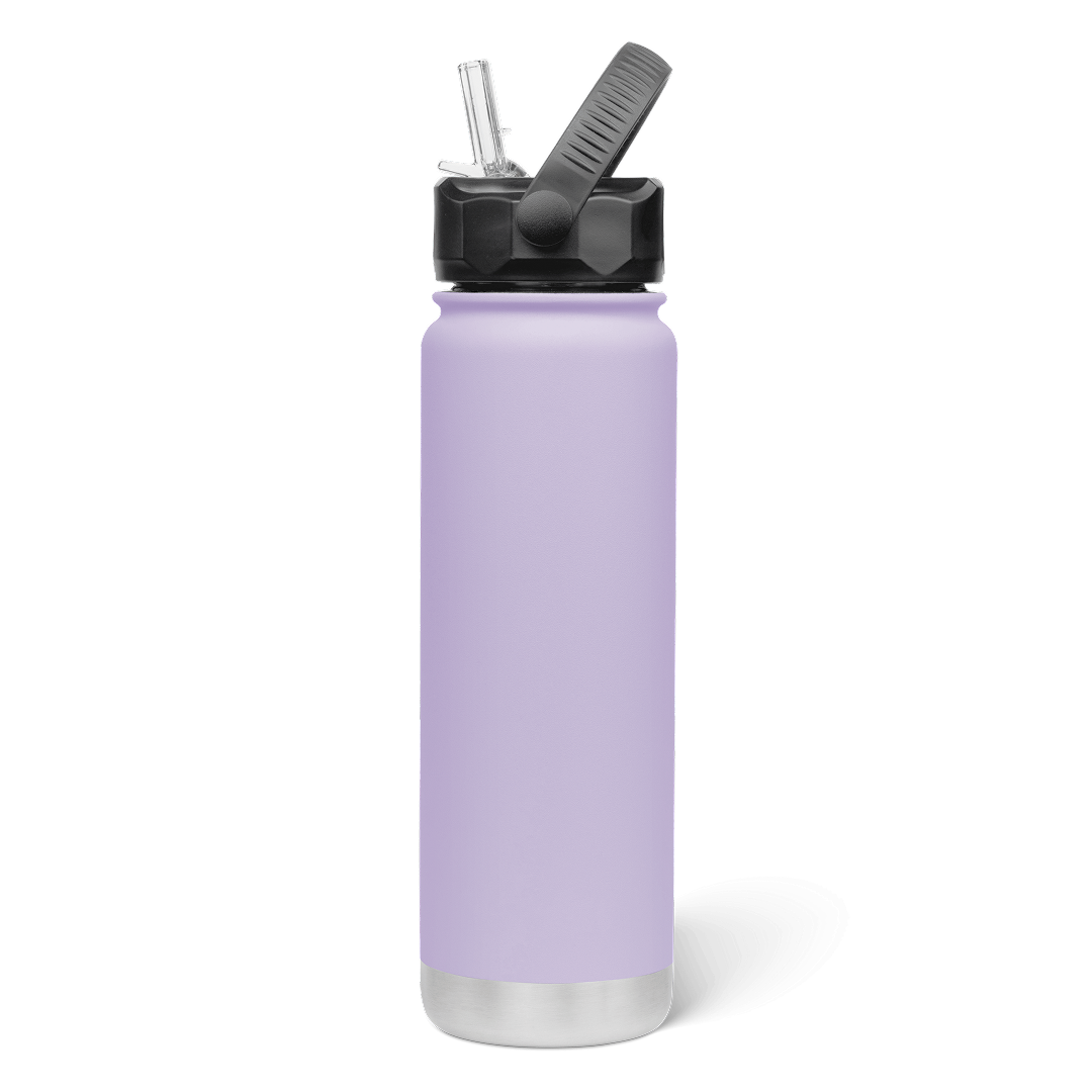 750mL Insulated Bottle w/ Straw Lid