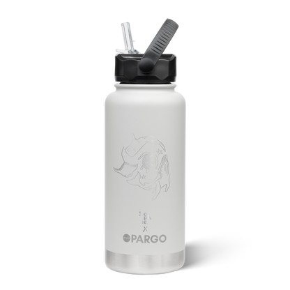 Sophie Fletcher | Manta Ray | 950mL Insulated Bottle w/ Straw Lid